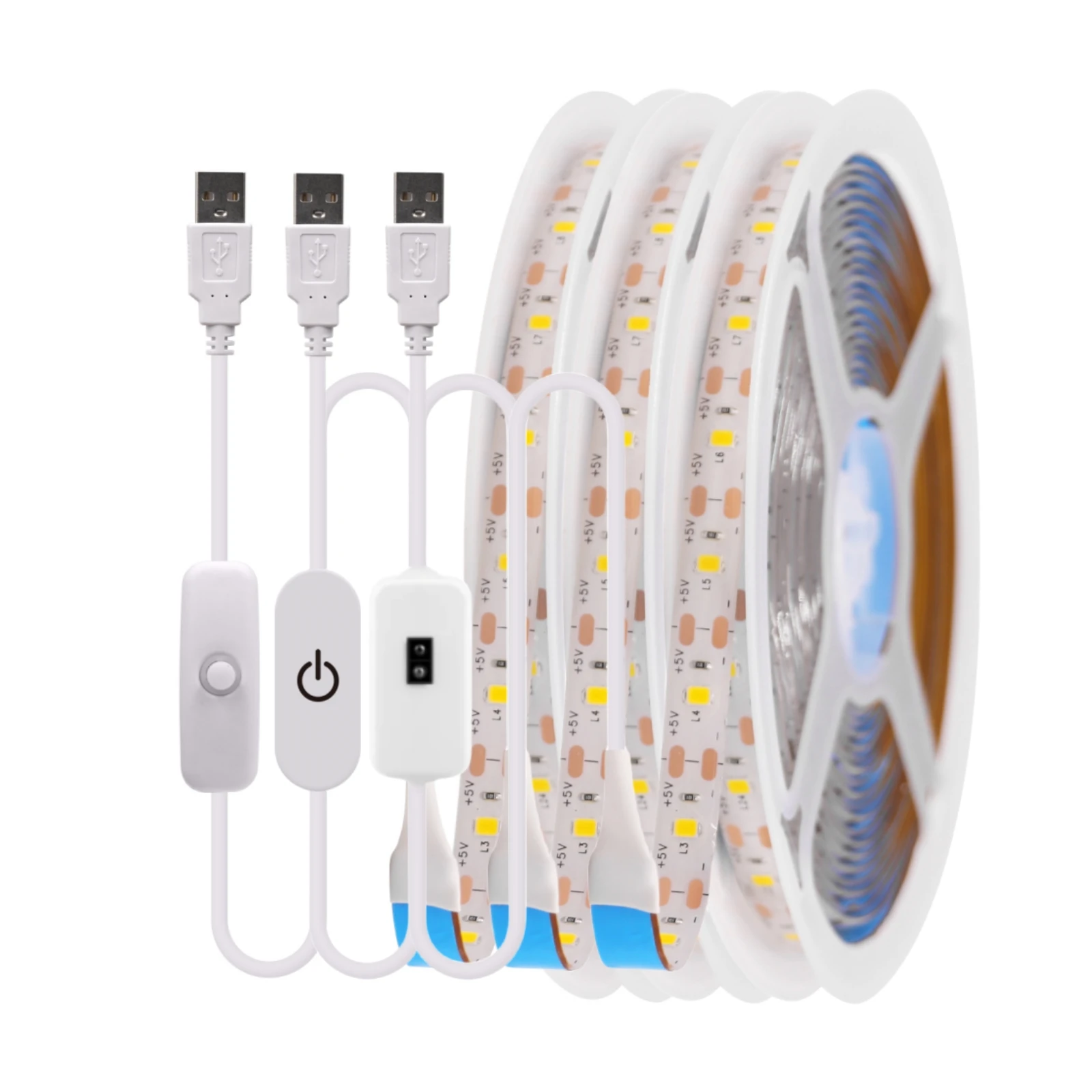 Bande-lumineuse-LED-intensit-variable-USB-avec-interrupteur-ruban-de ...