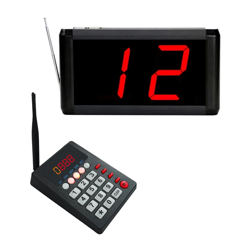 Ycall Pager Wireless Queue Number Calling System Management 2-Digit Turno Token Machine Keyboard for Restaurant Hospital Clinic