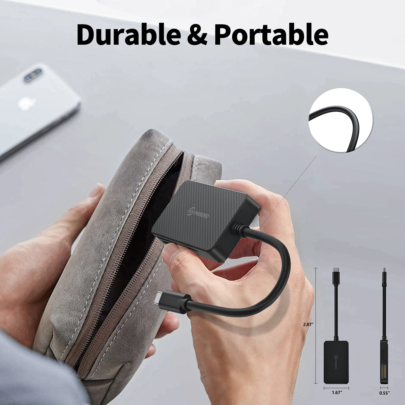 Cartão de Memória, Adaptador Multi Detector, Micro