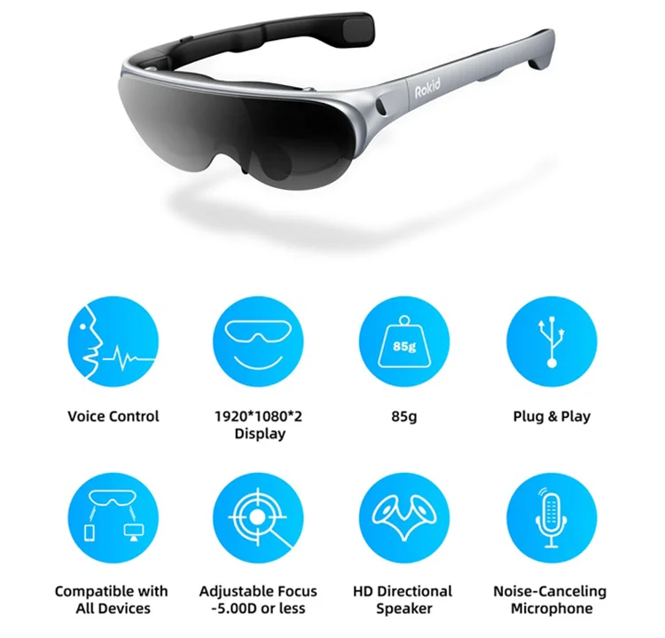 Affordable Smart Augmented Reality Ar Glasses Rokid Air Ar Glasses ...