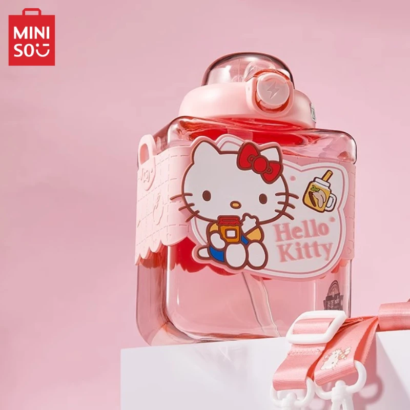 

MINISO да квадратная коробка космическая чашка Sanrio большая емкость Hellokitty Kuromi Hangyodon детская игрушка подарок на день рождения легко носить с собой
