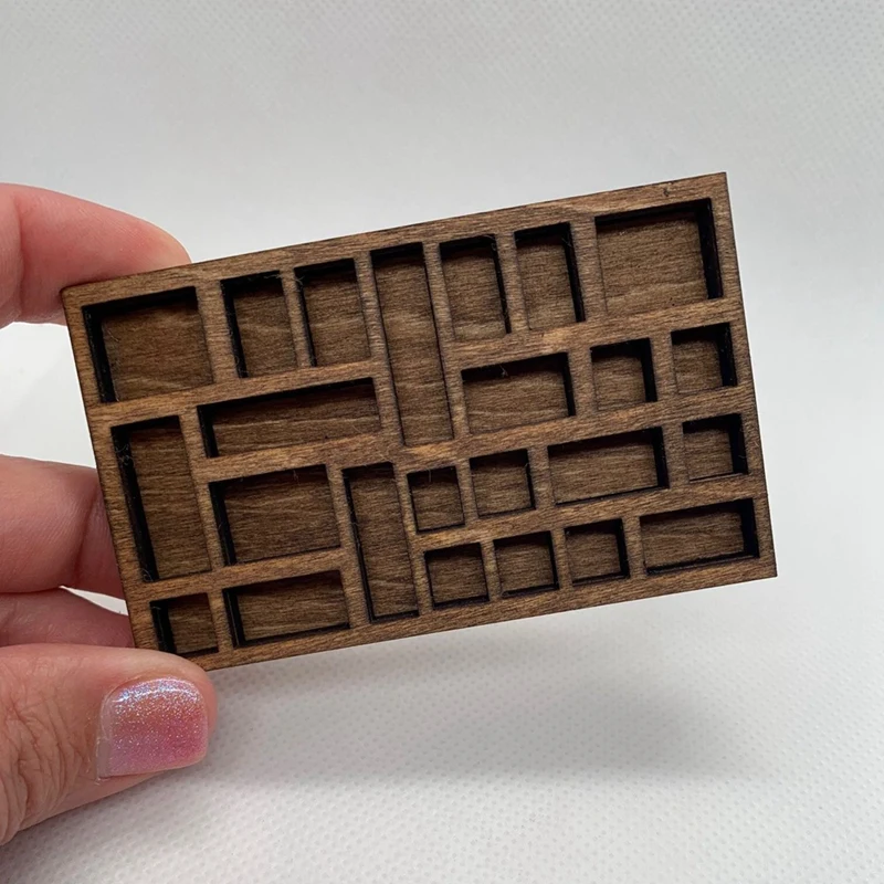 1:12 Miniature Trinket Shelf Miniature Crystal Shelf Dollhouse Miniature Decor Printers Tray Miniature Durable Easy Install 4