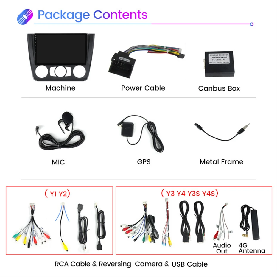 Autoradio Android 9" Pour BMW Série 1 E81/E82/E87/E88 (2004-2012) - 4+64 Go, CarPlay/Android Auto Sans Fil, GPS, Caméra De Recul