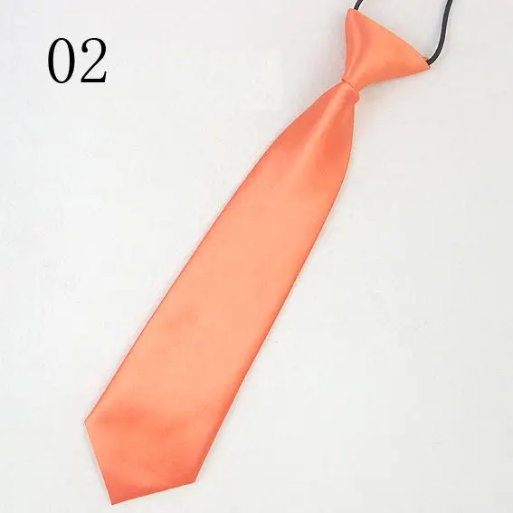 child necktie solid neckties kid's elastic rope neckwear node ready easily tie red orange pink blue Clothing-accessories