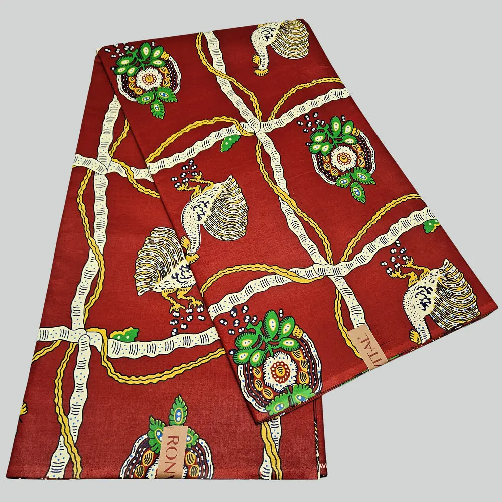 Java Wax Print Fabric African Loincloth Printing Oil Smooth Soft Hand-feel