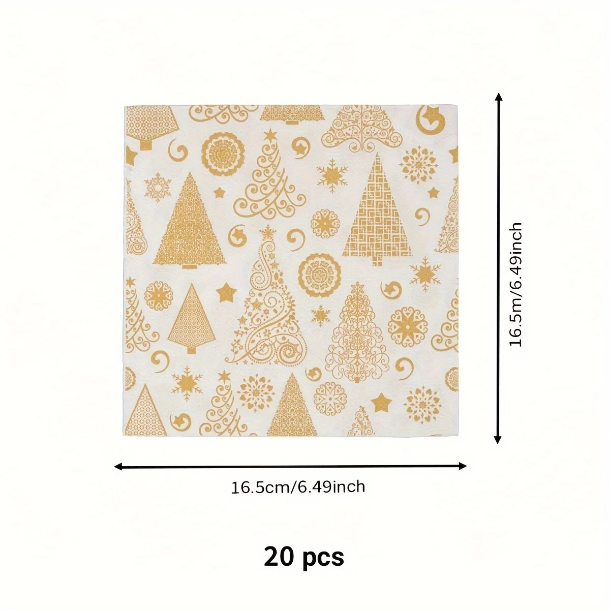 20pcs Snowflake Christmas Tree Atmosphere Napkins Disposable Napkins for Christmas Party Gatherings disposable tableware paper napkins