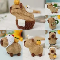 Capybara crochet Kit, Cute Animal Crochet Kit set, Christmas Gift, Crochet kit for Beginners, Crochet Kit for craft lovers 3