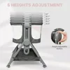 Baby Bassinet Bedside Crib, 5 Height Adjustable Bedside Crib, Newborn Portable Bassinet with Wheels, U-Shaped Diaper Table 4