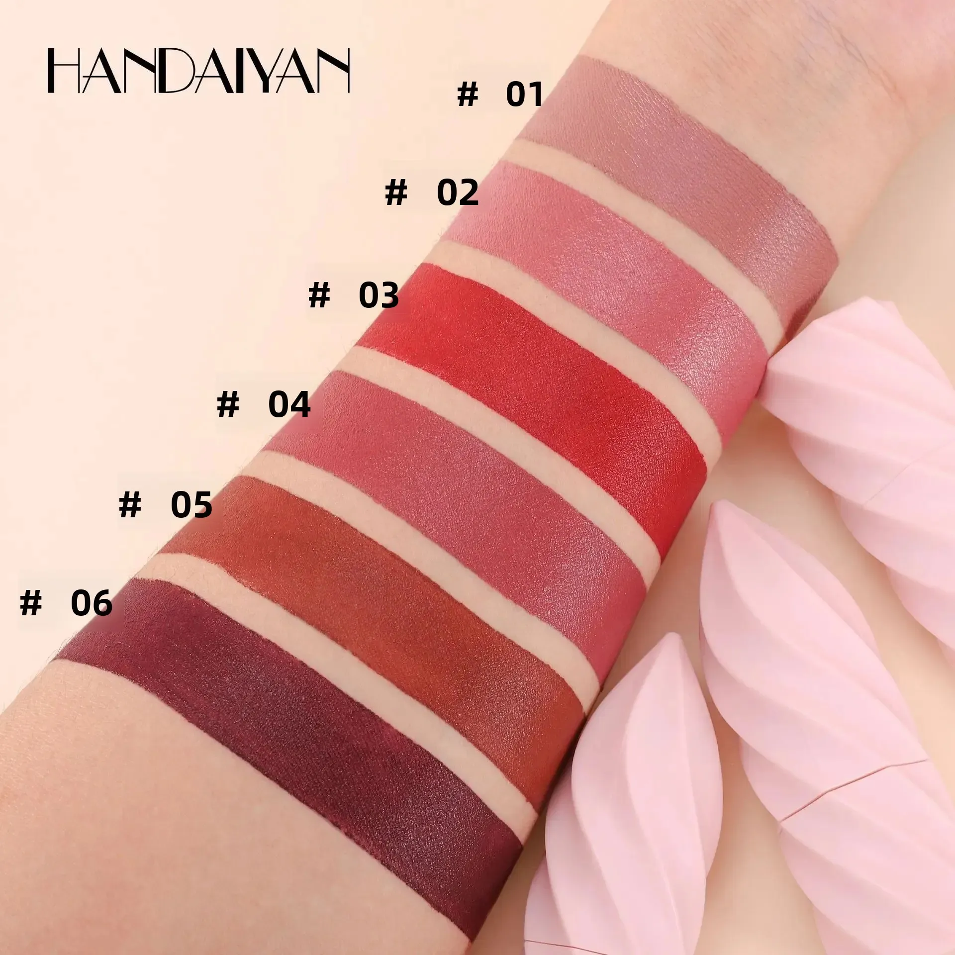 Labial mate aterciopelado color helado, de larga duración, resistente al agua, nutritivo e hidratante, con brillo labial satinado de alta pigmentación y que no se transfiere._voghion.com