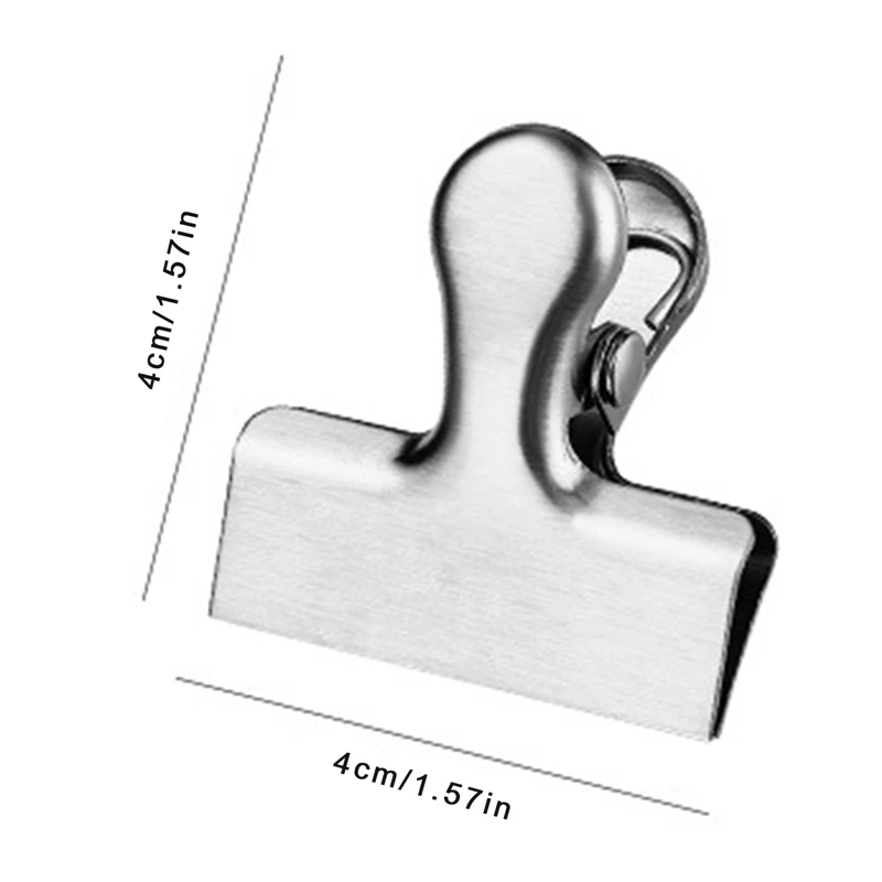 Spring Clip Long Tail Clip Stainless Steel for Food Office Binding Sealing Metal Paper Clips Decorative Binder sealing clips bag clips binder clips bread bag clips kitchen bag clips storage bag clips
