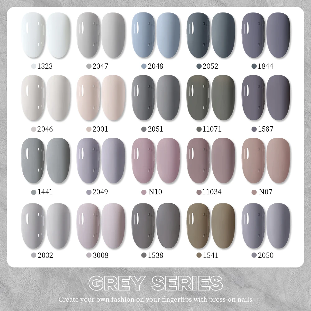 Clou Beaute Full Coverage Dark Red and Grey Gel Nail Polish
