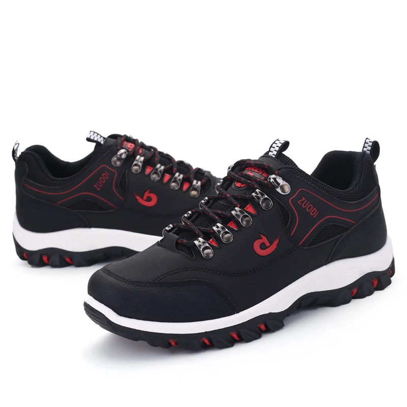 Men Shoes Leather Sneakers For Male Tennis Lightweight Walking