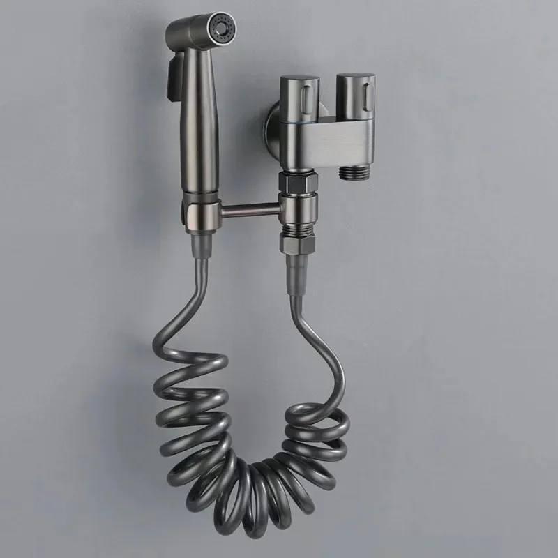 Handheld Bidet Sprayer Toilet Bidet Toilet Sprayer Set Spray Water Bathroom Shower Toilet sprinkle gun Angle Valve Accessories 6