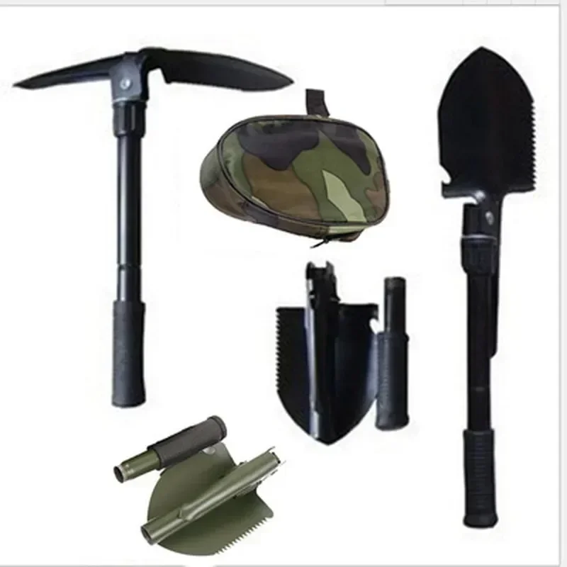 

Outdoor Tool Engineer Shovel Shovel Vehicle Mounted Stainless Steel Four in One Multi-function Folding Shovel