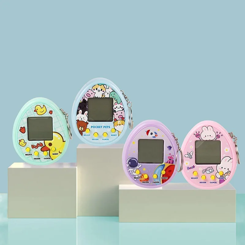 90S Nostalgic Virtual Cyber Tamagotchi  Pet Toy Console Kid’s Toy Portable Keyring Funny Virtual Cyber Toy Christmas Gift