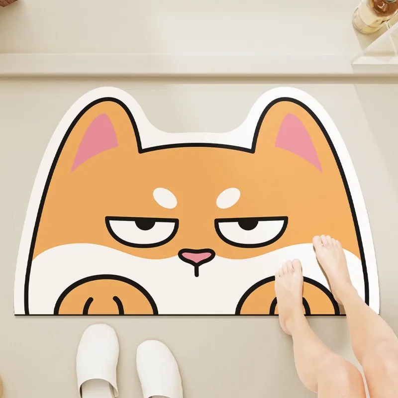 Bathroom Carpet Absorbent Floor Mat Non-slip Soft Diatom Mud Quick-drying Bath Mats Toilet Door Anti-slip Anti-fall Home Decor 3