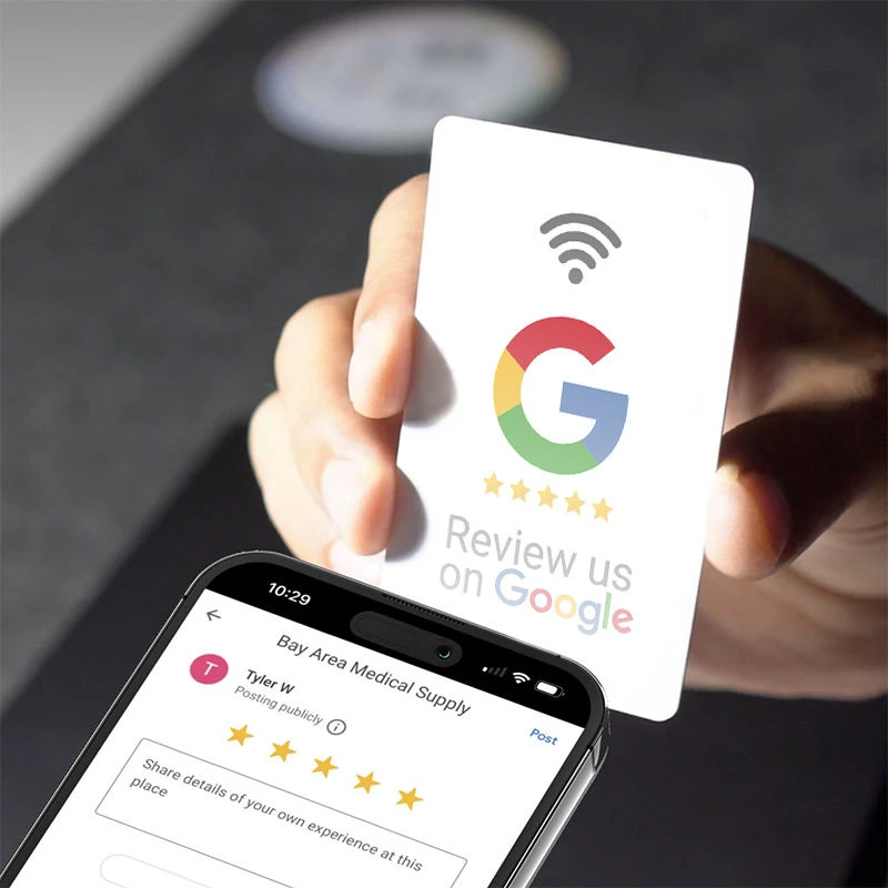 범용 NFC Google 리뷰 카드 Instagam Facebook for 안드로이드/iPhone Tap URL 쓰기 소셜 비즈니스 리뷰 카드