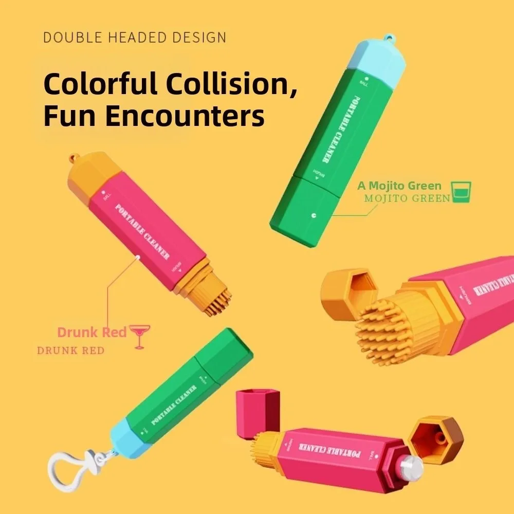 Hot 15ml Stain Remover Pen Instant Double Head Oil Remover Stick Portable With Brush Head Water-free Stain Remover Clothes Care