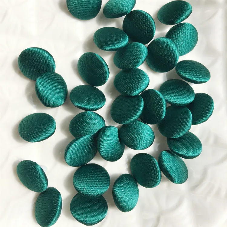 1Set (50PCS Buttons and 50 Buttonhole) Colorful Colors Satin Cloth Button Buttonhole Wedding Dress Back Handmade Diy Accessories 