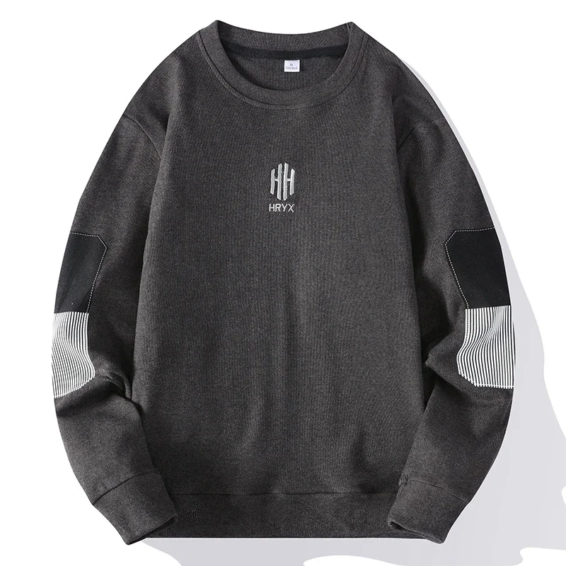 Brand Men's Fashion Spring Autumn Sweatshirts Casual O-neck Pullover Loose Long Sleeve Tops Casual Sweatshirts Male Hoodies