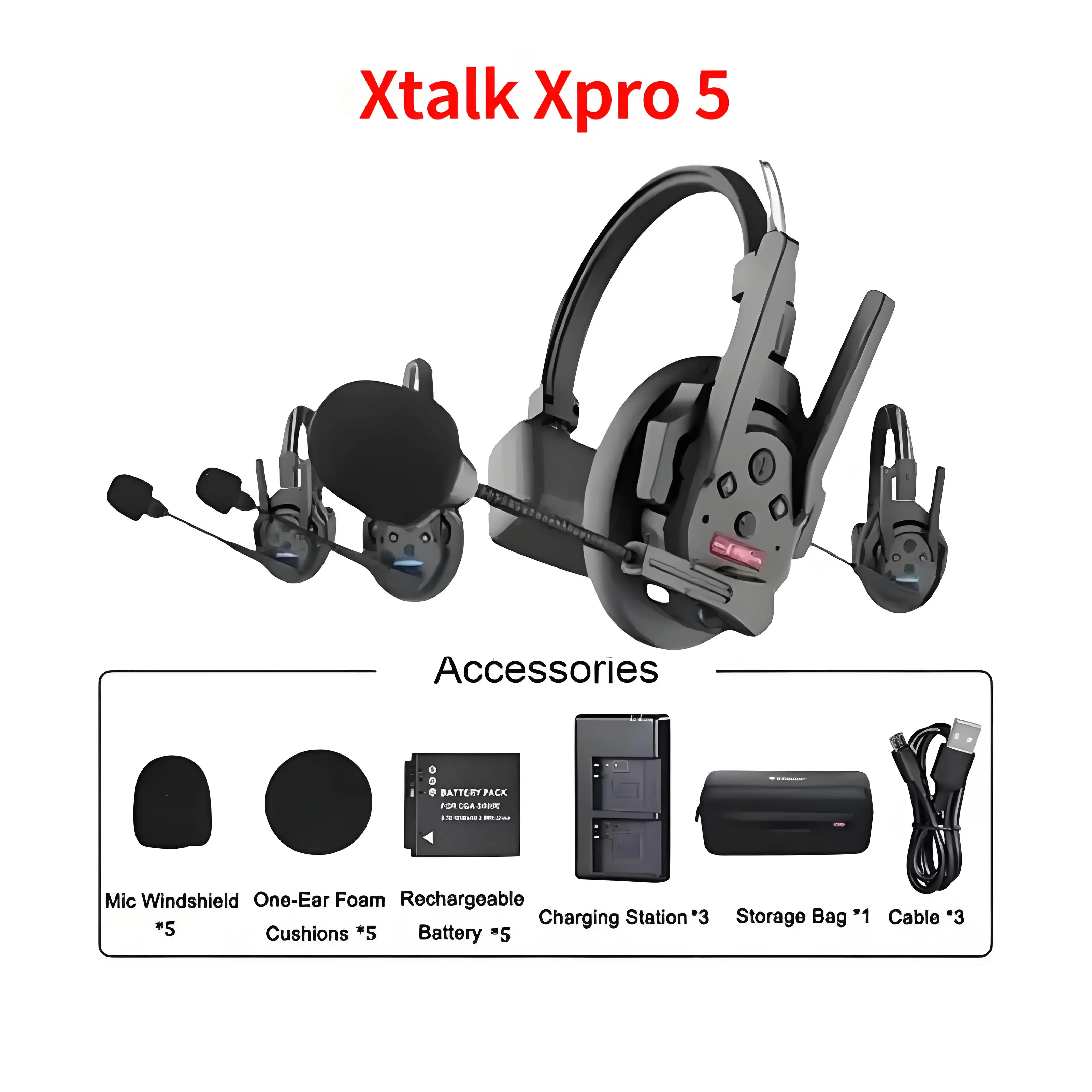 Synco Xtalk Pro X2 X5 X9 2.4Gワイヤレスインターコムシステム（全二