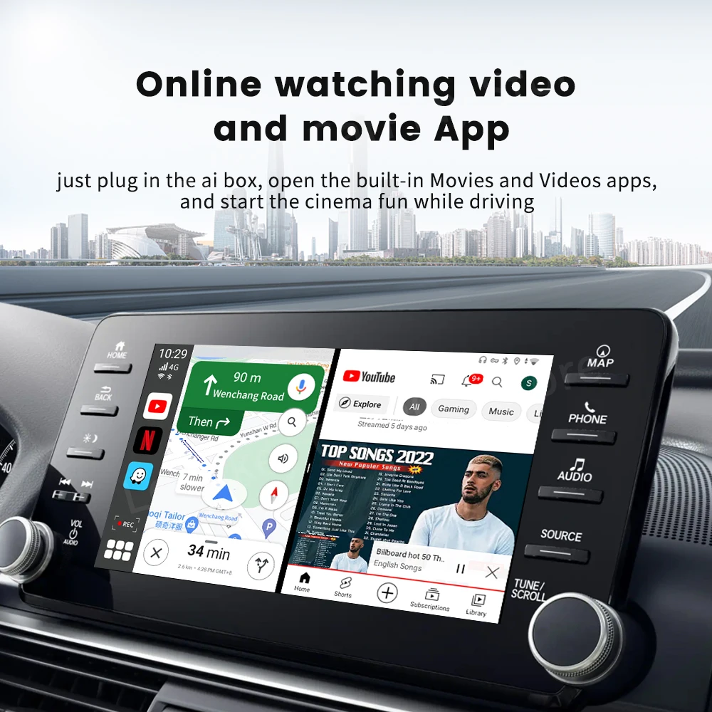 Carlinkit ī÷ Ai ڽ, ȵ̵ 13,  ȵ̵ , 4 + 64G,  6125, Ʈ ȵ̵ ڵ TV ڽ,  VW ƿ