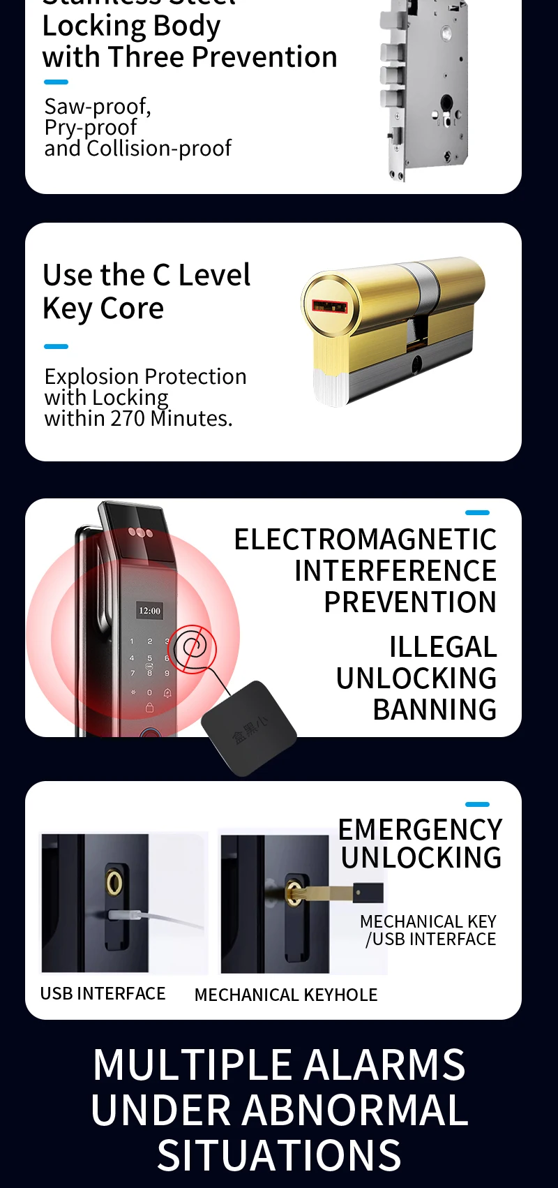 XSDTS Wifi Tuya APP Face Recognition Smart Door Lock with Camera Video Call Voice Intercom Digital Door Lock Automatic Door Lock