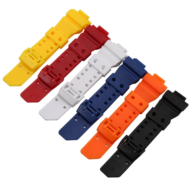 

Watch Accessories Resin Strap For GA-400-1GBA-400 Black Gold Black Warrior Men Women's Watch Strap