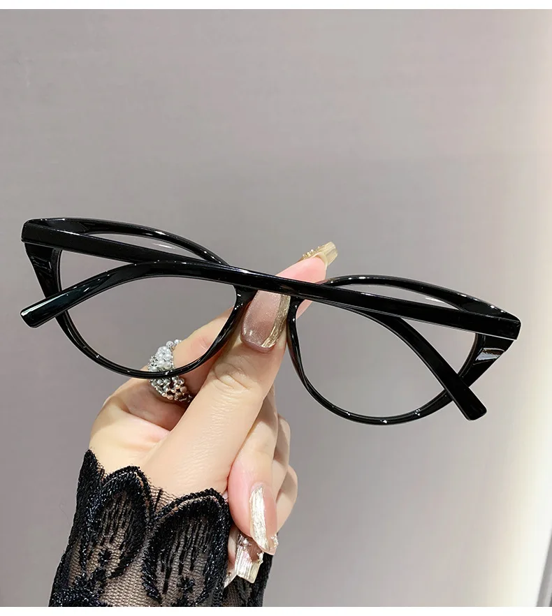 2PCS High-end-Lesebrille Mode Anti-blau Gläser Internet Celebrity Cat-eye Ältere Lesebrille 6115 – Detail 9