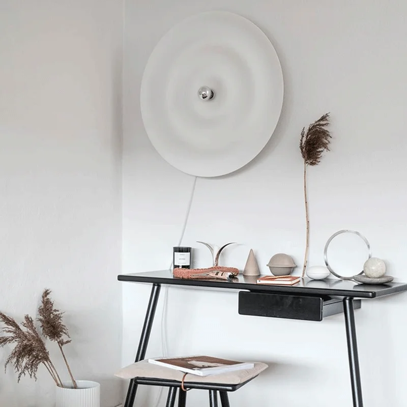 북유럽 미니멀리스트 홈 장식 럭셔리 Sconce 빌라 거실 장식 침실 머리맡 조명 흰색 연구 LED 벽 램프