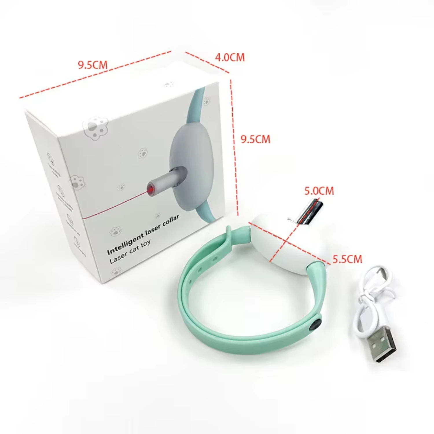 Interactive Cat Led Light Infrared Pet Collar For Cat Self Entertainment Amusing Collar