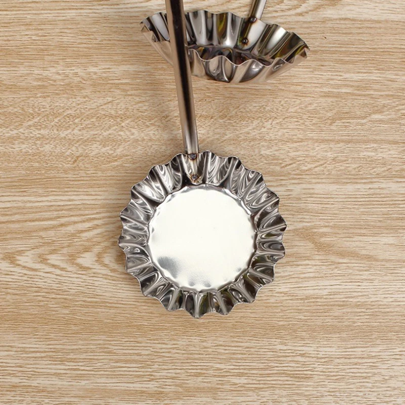 1Pc Stainless Steel Meatball Spoon Pancake Scoop Meat Pie Maker Non-stick Fried Food Mold Kitchen Cooking Tools
