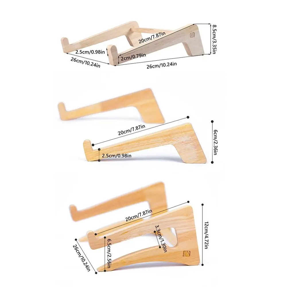 고품질 목재 노트북 거치대 조절 가능한 액세서리 노트북 컴퓨터 홀더 미끄럼 방지 노트북 라이저 사무용 컴퓨터