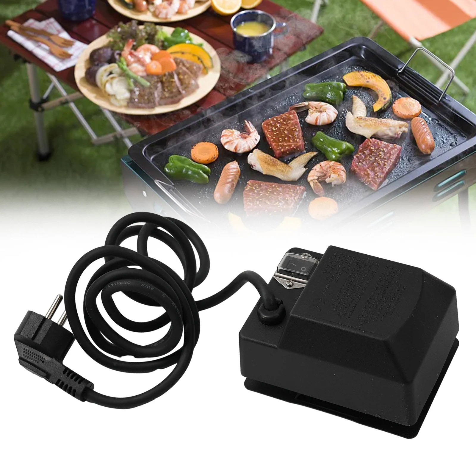 

Electric BBQ Rotisserie Motor 2.5-3rpm Rotary Speed Max 15KG EU Plug Universal Electric Barbecue Motor