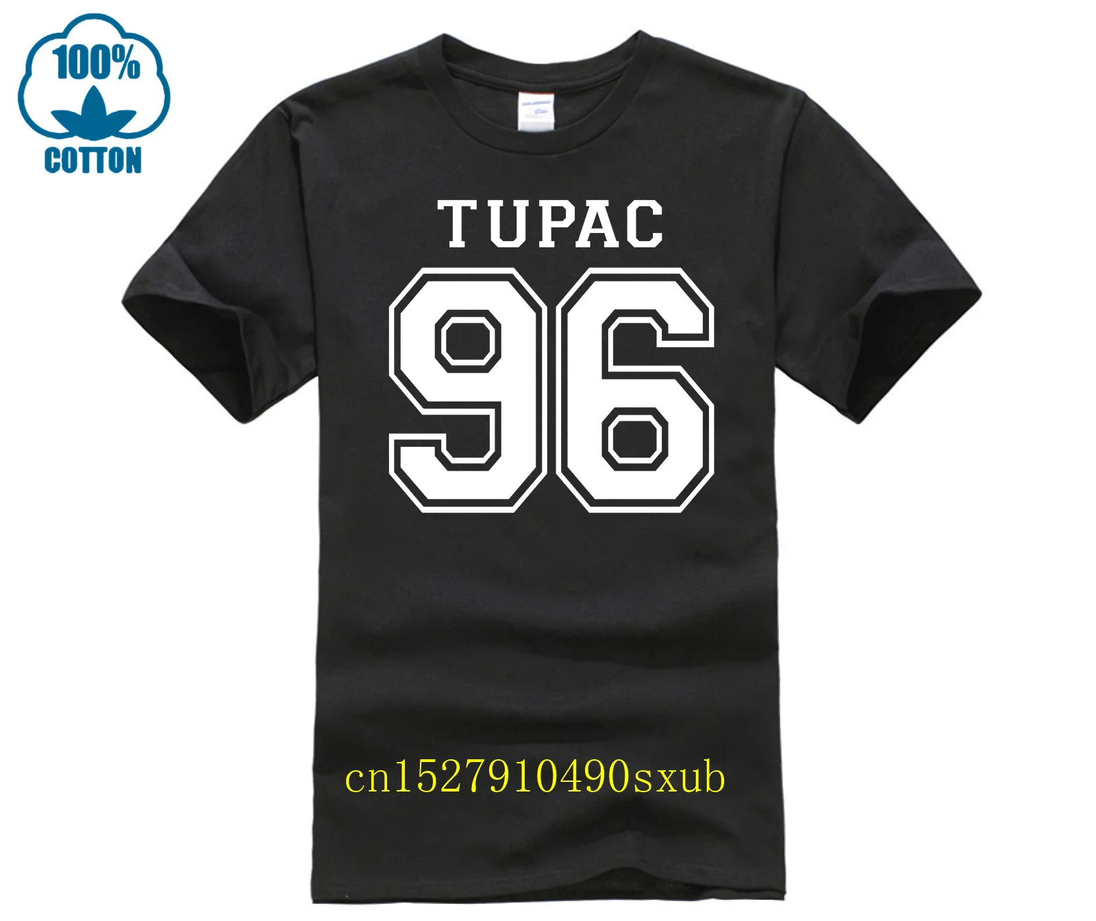 Tu Pac 96 T Shirt 2 Pac Shakur Gangster Rap Swag Hipster Fashion Rip Hip Hop Tee Maglietta Da Uomo
