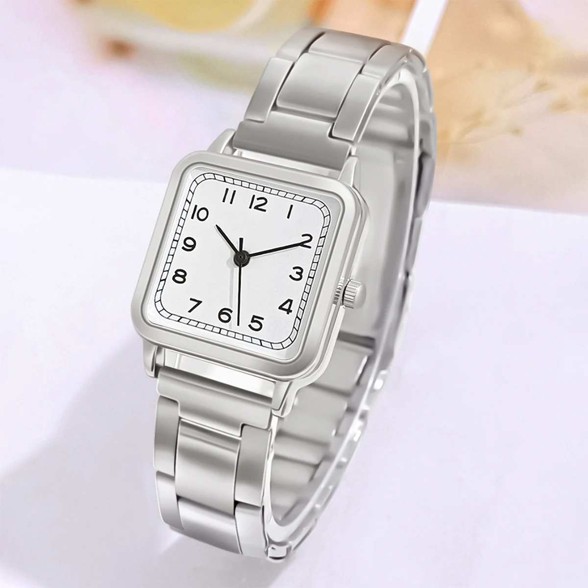 Women's Watches Fashion Square Watch Alloy Strap Luxury Ladies Quartz Wristwatches Female Clock Gift relogio feminino 4