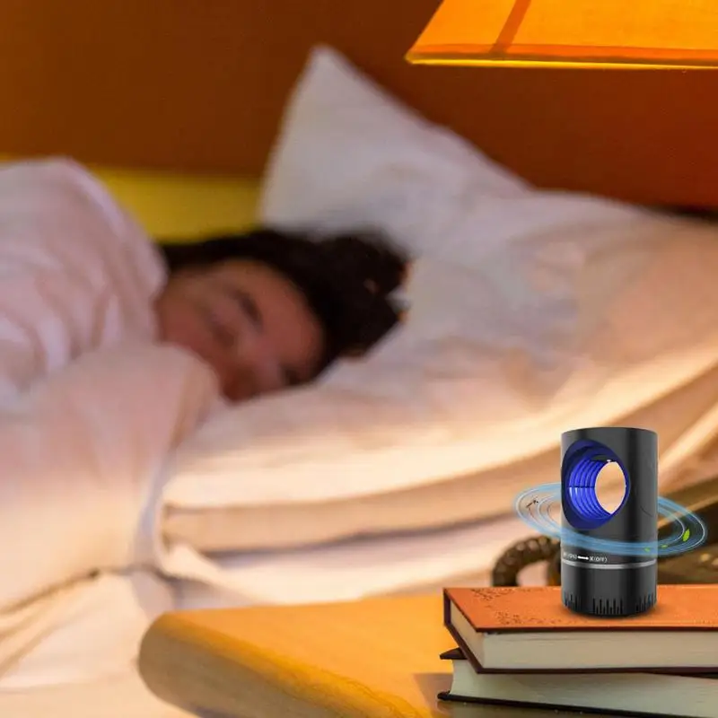 UV Light Fly Trap Inhalation USB Rechargeable Indoor Fly Killers Lamp Electric Flys Zapper UV Light Mute Mosquito Repellent