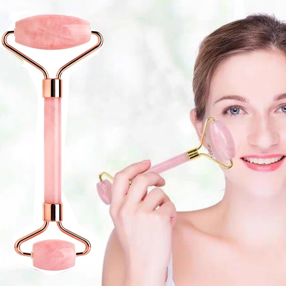 Natural Crystal Roller Massager Shaving Board Beauty Massage Wrinkle Removal Lifting Tightening Skin Radiance and Health Care