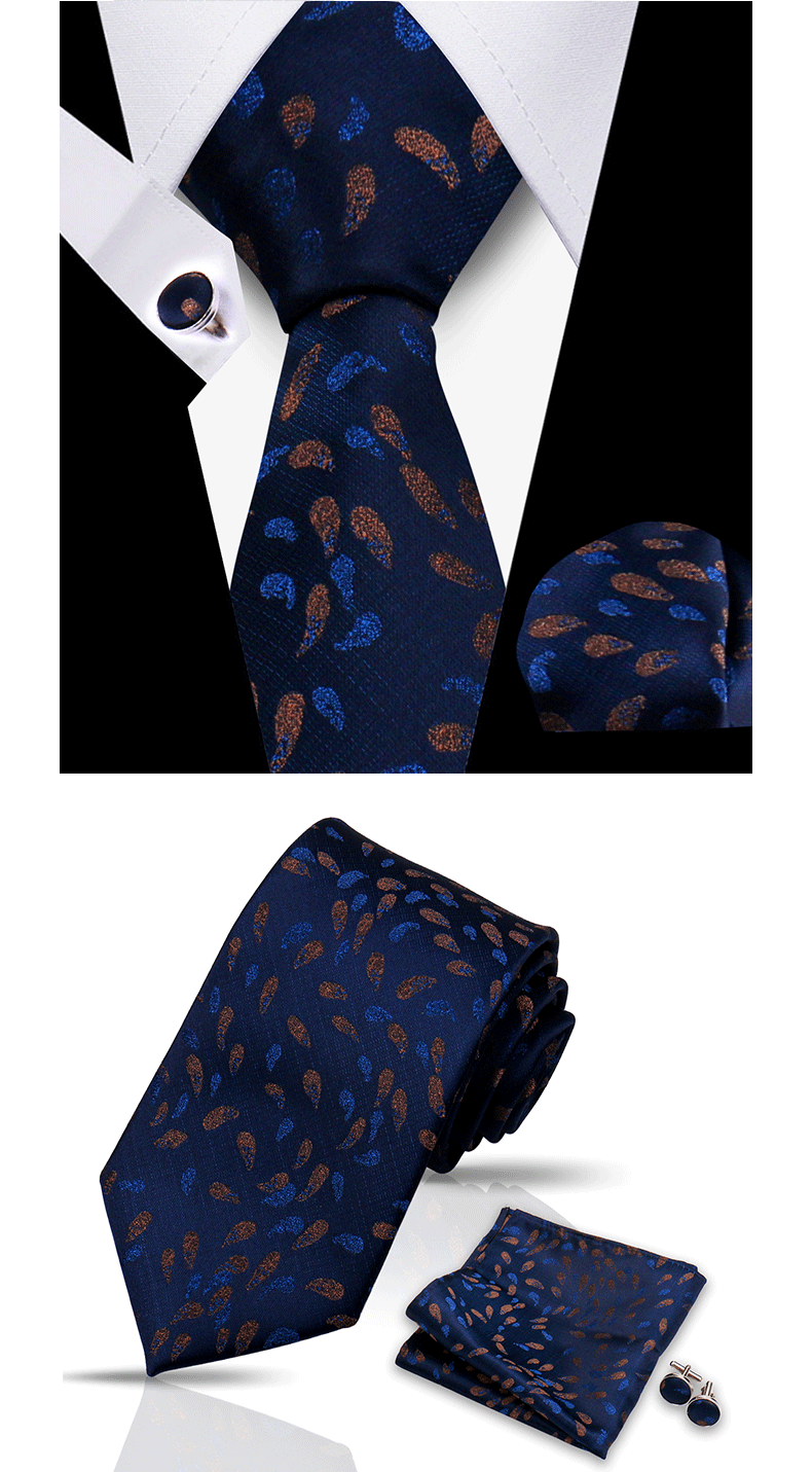 Krawatte für Männer, klassisch, kariert, Taschentücher, rote Krawatte, Manschettenknöpfe für Männer, Bluse, Business, Hochzeit, Accessoires, Damen, Kragen, Mann, Geschenk – Detail 8