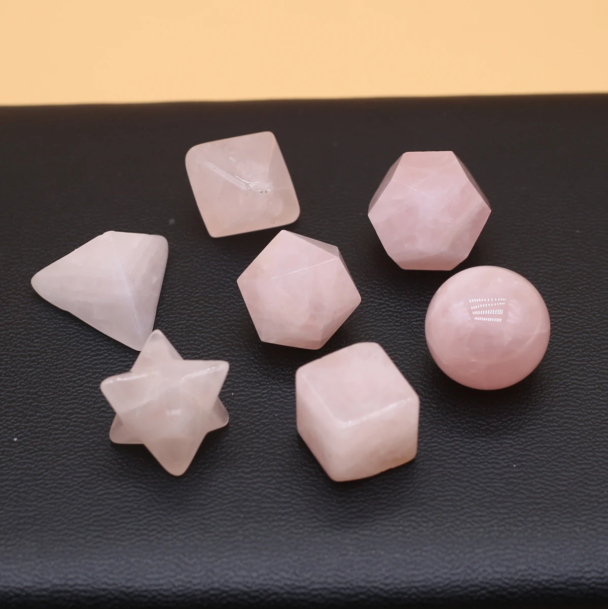 

7pcs/set Natural Crystal 7 Chakra Healing Polished Geometric Energy Stone Reiki Healing Yoga Home Decoration Collection Jewelry