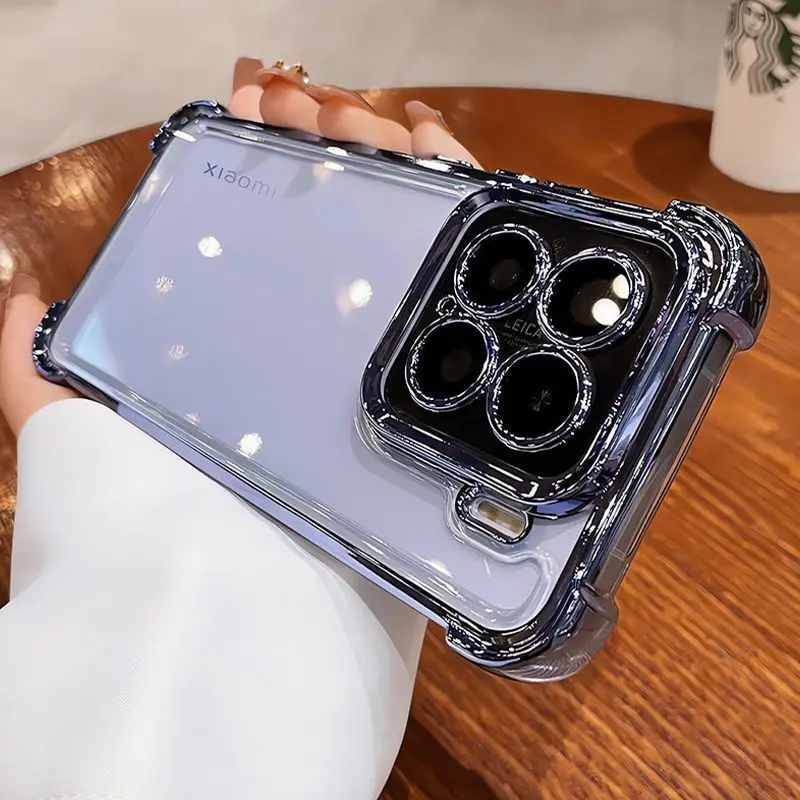 Luxury Shockproof Glitter Plating Silicone Soft Case - Clear and Thin Cover