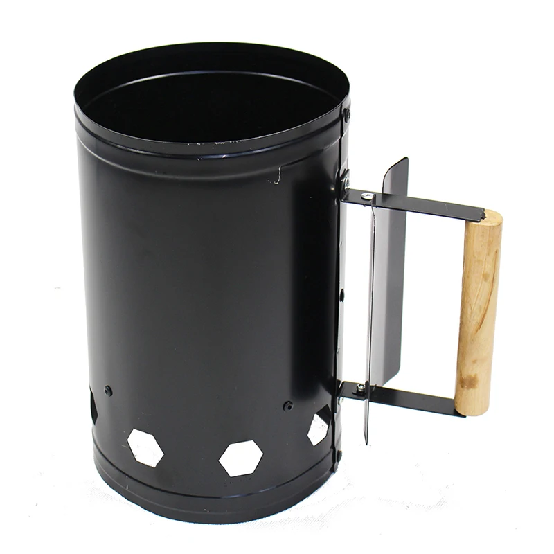 Fast Fire Starter Bucket Iron Ignition Charcoal Barrel Outdoor Kitchen