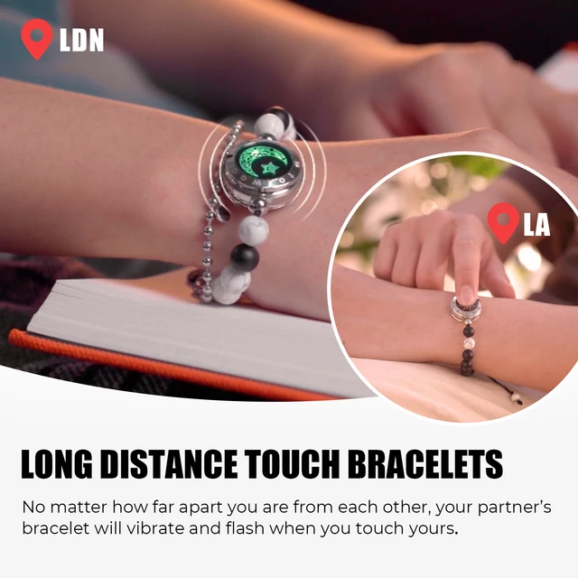 TOTWOO Single Bracelet – Long Distance Relationship Bracelet for Couples |  Smart Jewelry His and Hers Touch Bracelets for Couples : Amazon.ca:  Clothing, Shoes & Accessories