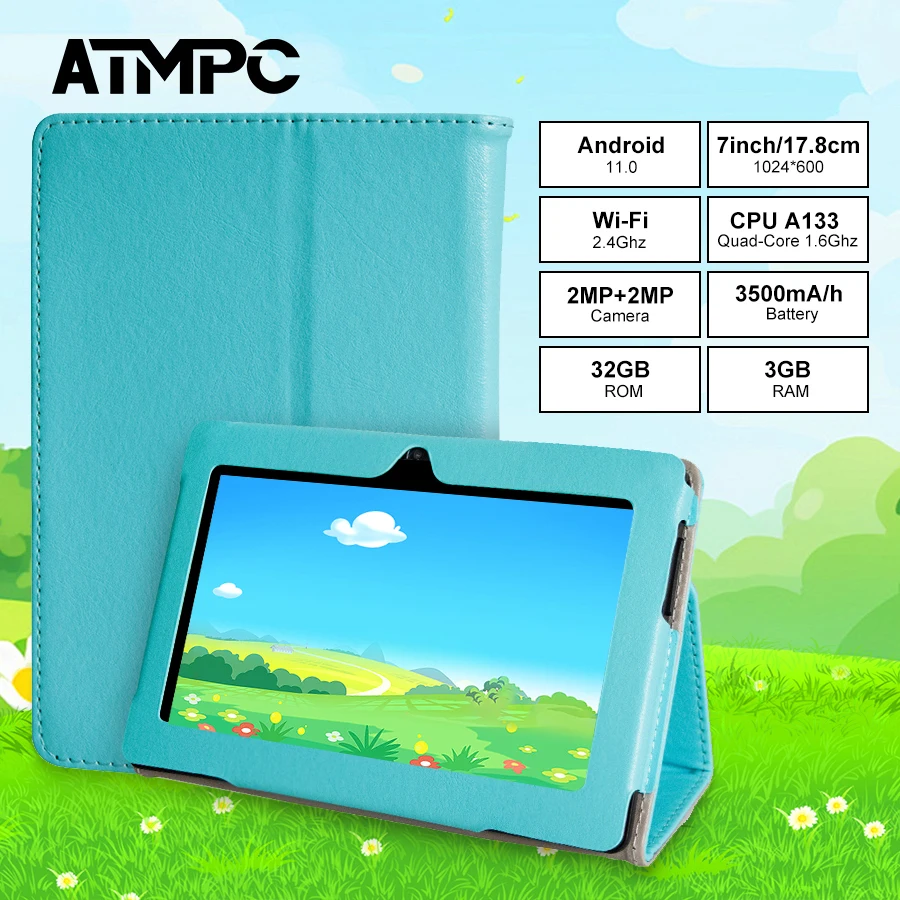 タブレット Android11 7インチ 32GBROM レザーケース付き 61eIEmAwWbL.jpg_BO30,255,255,