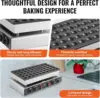 Mini Pancake Maker, 50PCS 43mm Diameter Dorayaki Baker Machine, 1700W Commercial Electric Poffertjes Grill, Non-stic 5