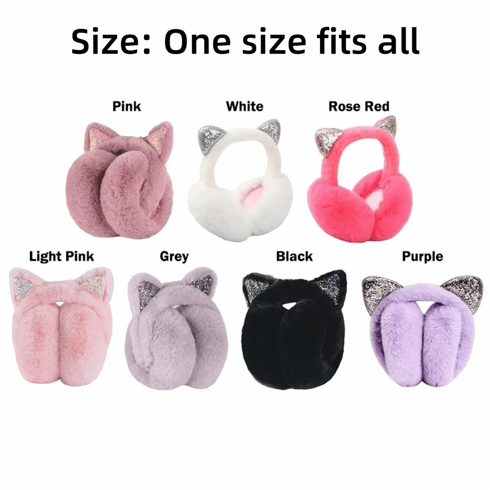 Cute Rabbit Design Animal Ear Earflap Hat Frog Animal Style Thickened Warm Ear Muffs Foldable Design Korean Style Ear Cover