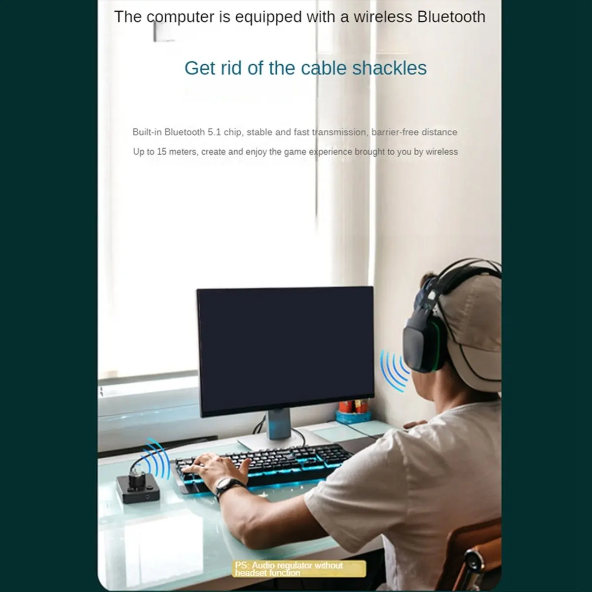 DT60 USB 볼륨 조절 노브 멀티미디어 컴퓨터 스피커 컨트롤러 조절 노브 원키 음소거 블루투스 재생 일시정지 건너뛰기 기능 포함