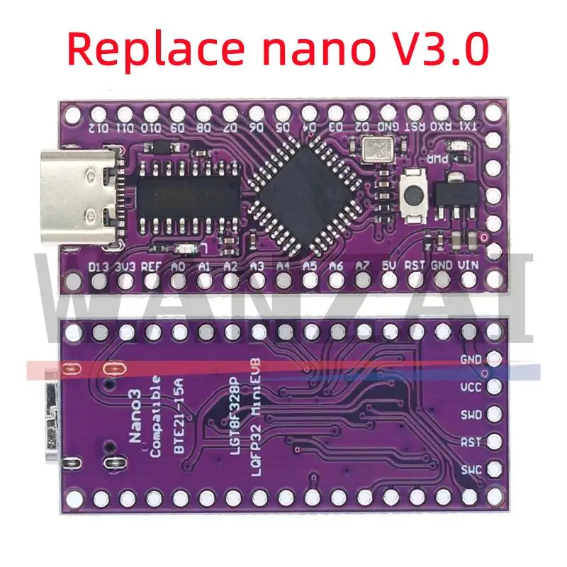 LGT8F328P-LQFP32 MiniEVB TYPE-C Replace nano V3.0 with crystal ...