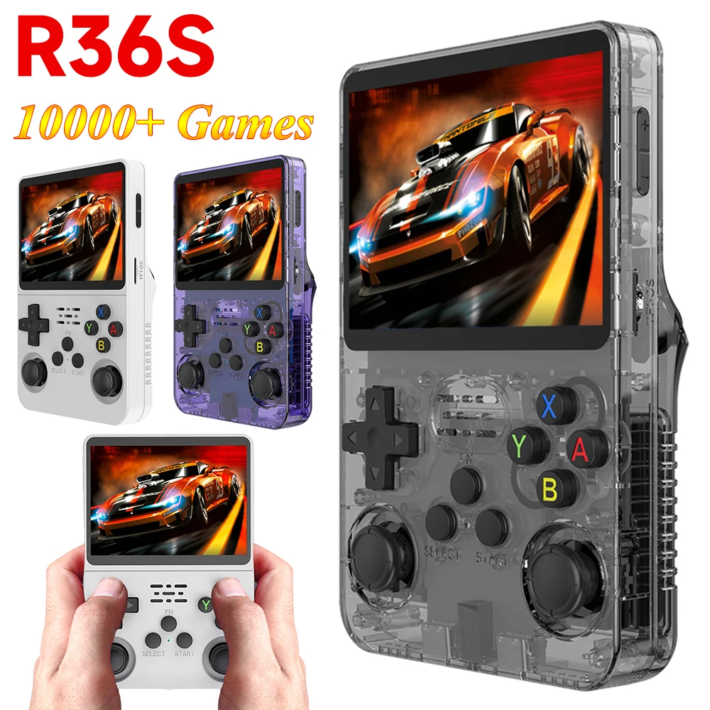 ConsoladevideojuegosporttilRetroR36SsistemaLinuxpantallaIPSde35pulgadas