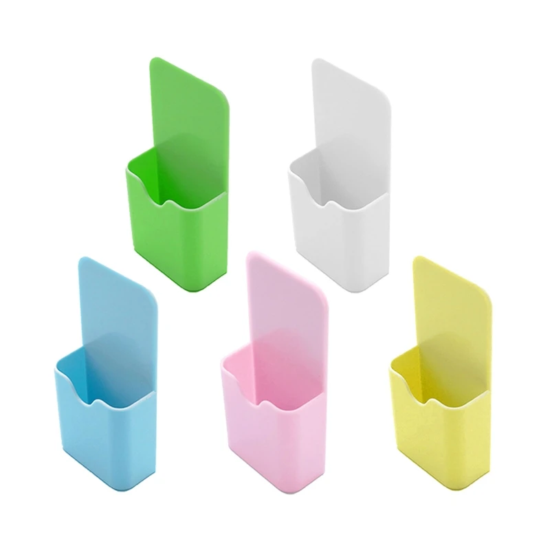 Plastic Magnetic Pen Holder Erase Marker Storage Box Pencil Cup for Home Office Classroom Whiteboard Fridge Refrigerator Locker